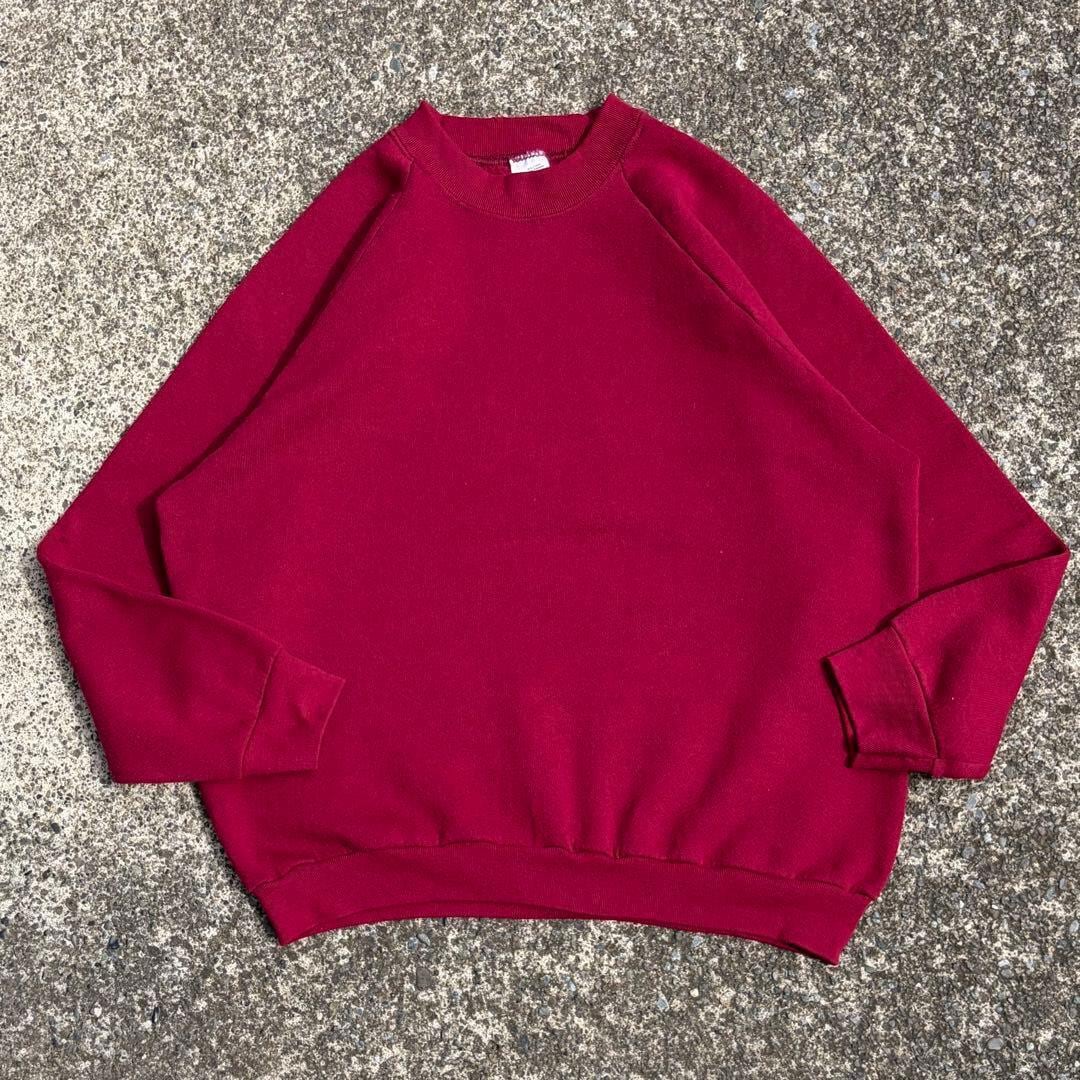 【Lサイズ】USA製 90's FRUIT OF THE LOOM 無地 古着 スウェット