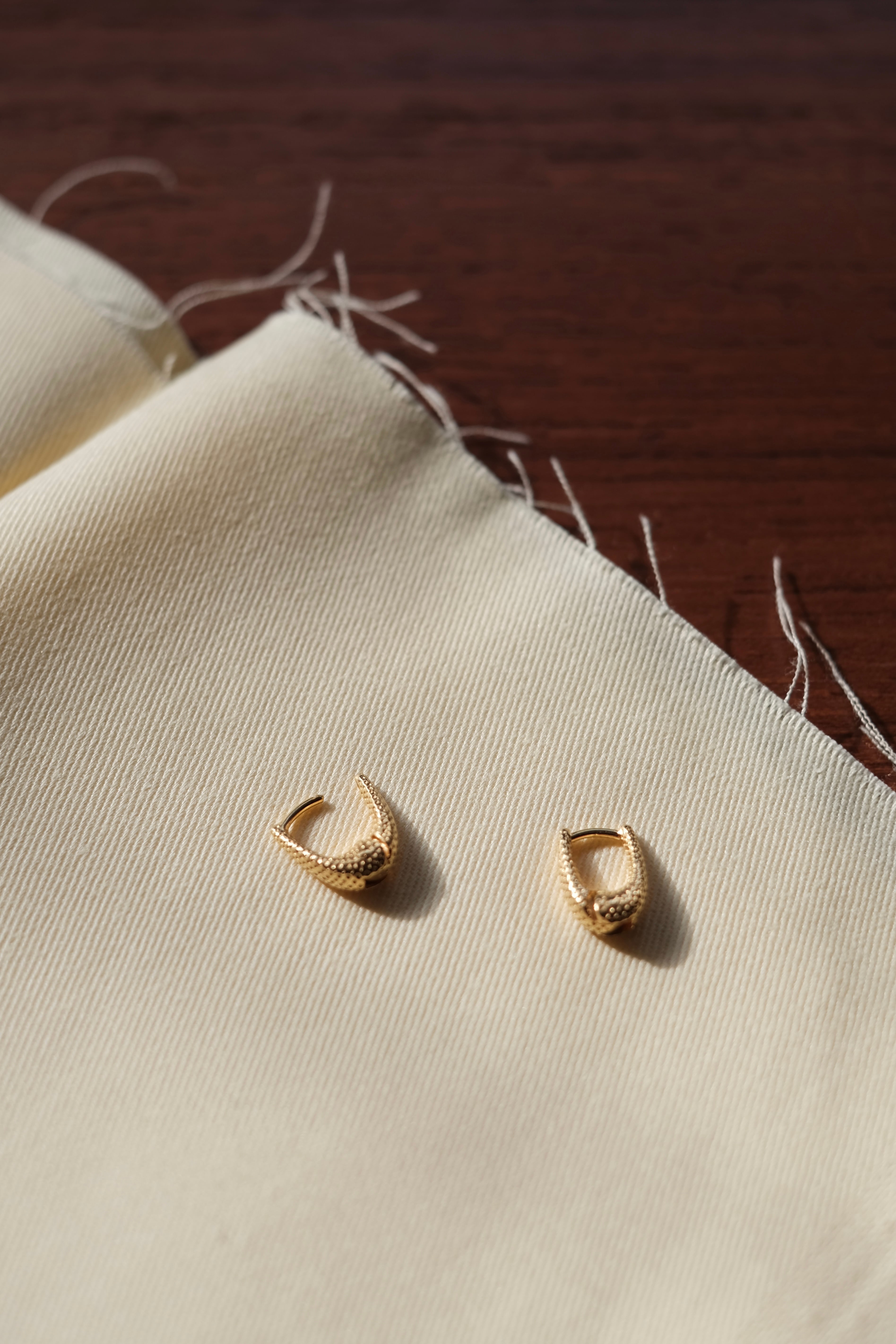 R.ALAGAN / TINY DOT THIN HOOPS | LIVING