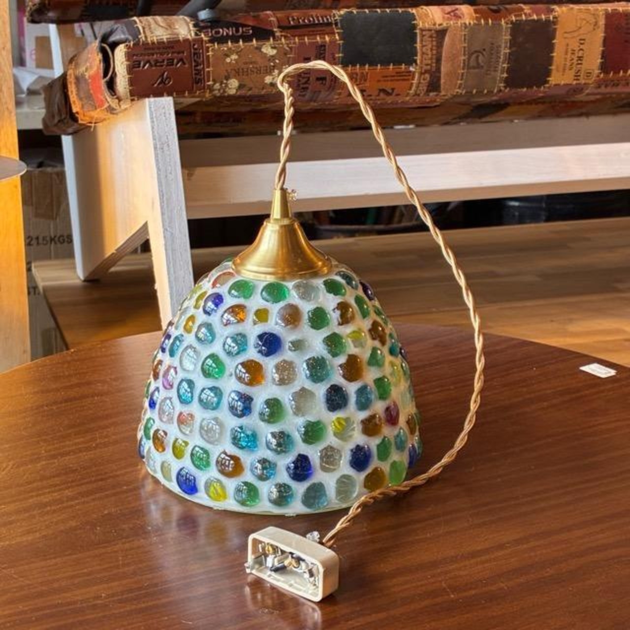 TOPANGA Lighting Marbles shade lamp　マーブルシェードランプ　一灯ランプ　ペンダントランプ　LED対応　ビー玉　ガラスランプ　照明　店舗照明　ライト