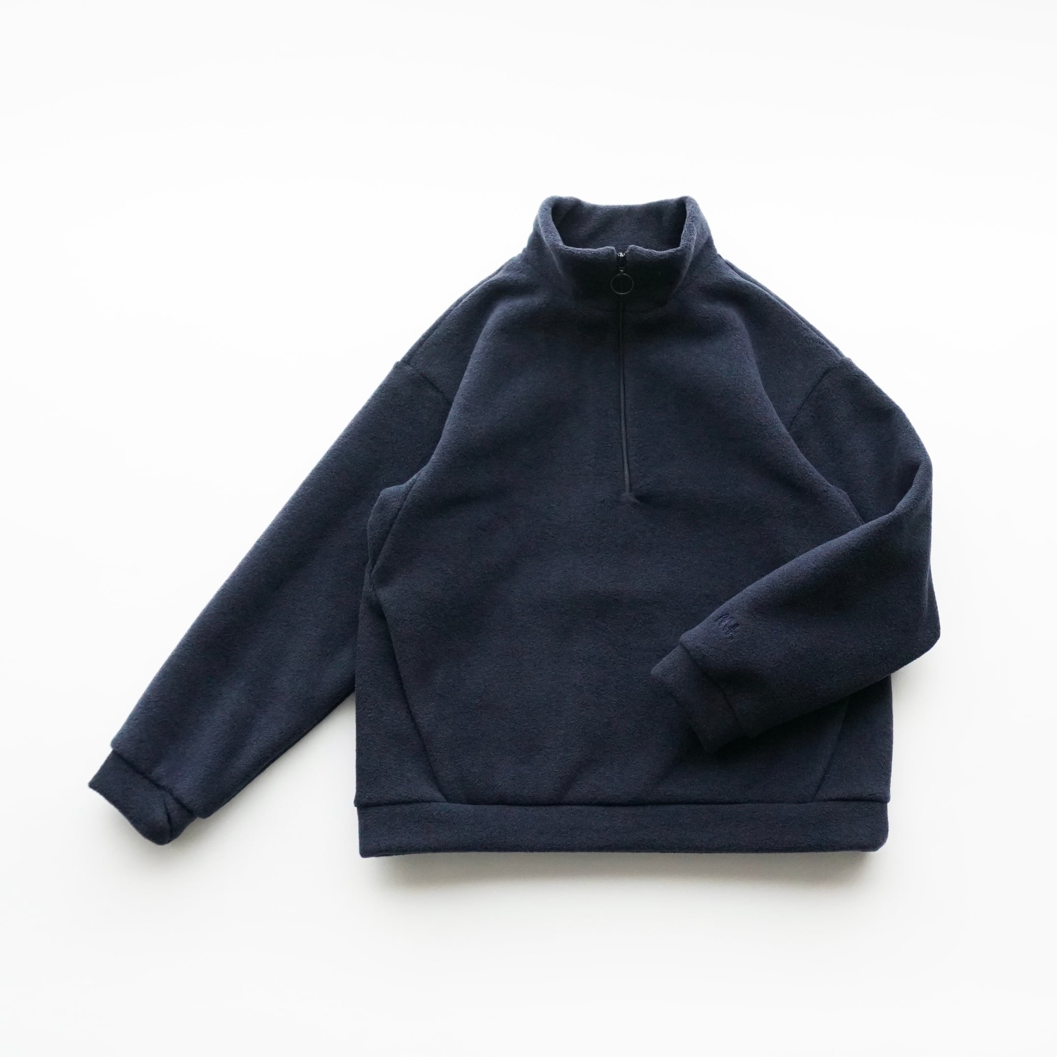 MOUN TEN.(マウンテン)/ melange fleece half zip / navy / 110,125,140cm