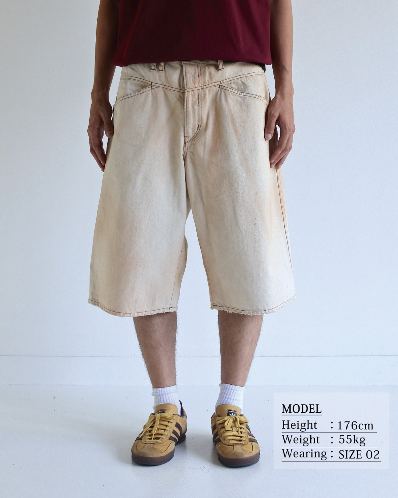 ANACHRONORM / FRONT YORK DENIM SHORTS