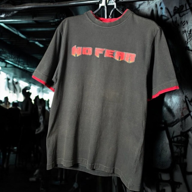 NO FEAR リンガーTシャツ　ノーフィア　ストリート　Y2K