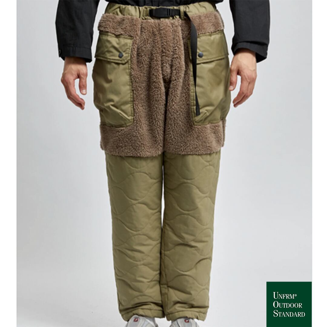 【UNFRM OUTDOOR STANDARD / ユニフォーム アウトドア スタンダード】THINSULATE MULTI MILITARY  PANTS / シンサレートマルチ ミリタリーパンツ (UNISEX) | GOOD NOTE powered by BASE