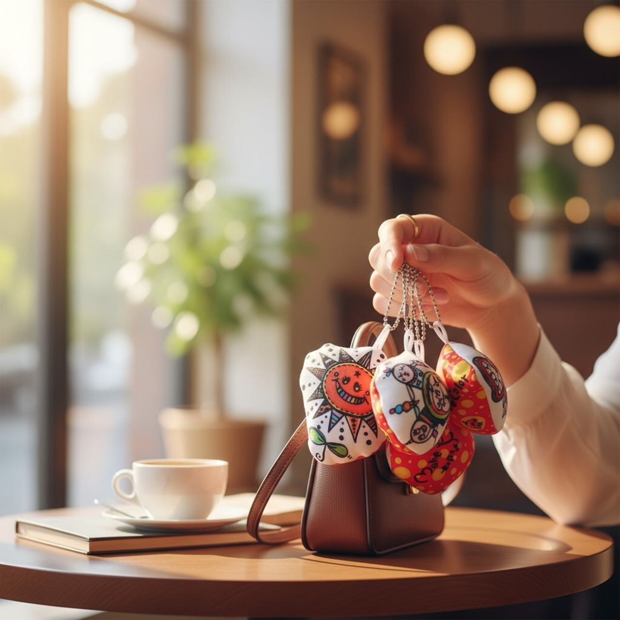 pipiクッションキーホルダー わたし無敵でしょ?