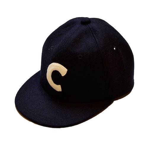 CC COTTON MELTON BASEBALL CAP -NAVY-