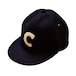 CC COTTON MELTON BASEBALL CAP -NAVY-