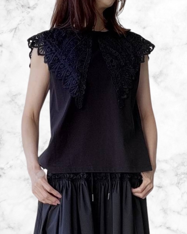 レースカラーノースリTOPS　601478　CYAN TOKYO　シアントーキョー　 2026年5月中旬入荷予定　1月展示会