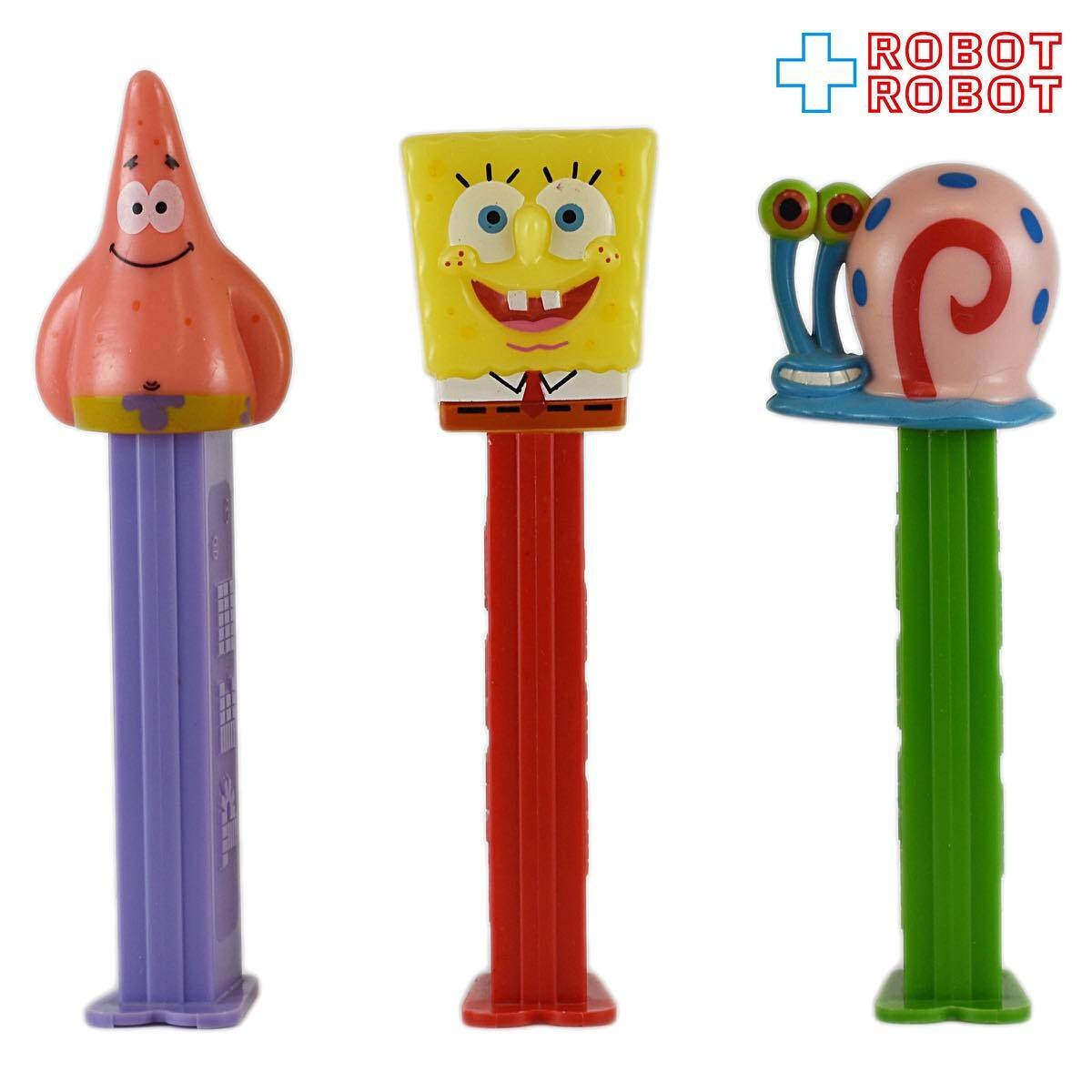 PEZ スポンジ・ボブ 3つセット | ROBOTROBOT