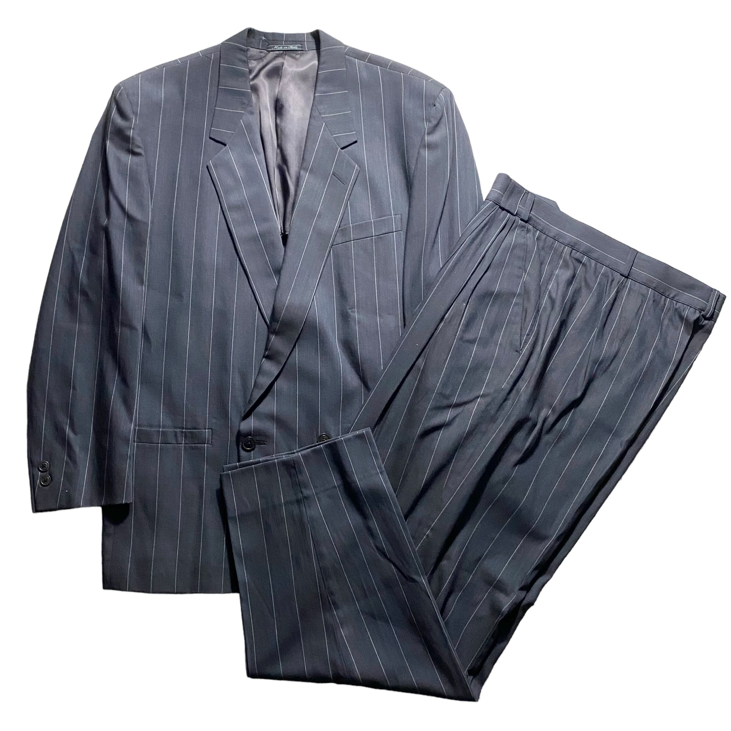 【希少】GIANNI VERSACE ダブルセットアップスーツ チェックAW98 GIANNI VERSACE ダブル52 希少】GIANNI VERSACE ダブル