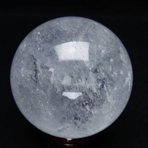 水晶 丸玉 65mm スフィア 置物 水晶玉 一点物 151-8869