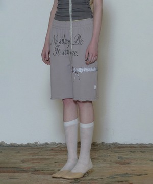 [SCULPTOR] Wedding Garter Belt Half-pants Pale Purple