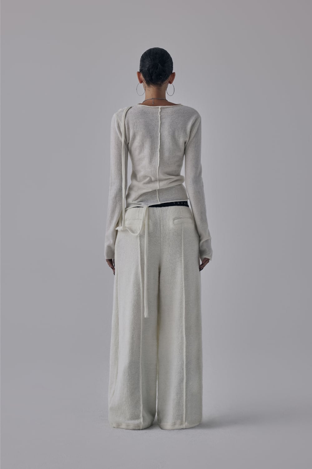 TREEMINGBIRD] Banding Terry Pants [ Ivory ] 正規品 韓国