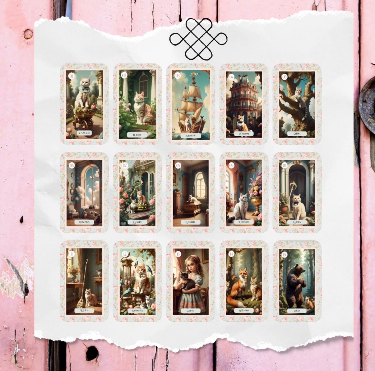 約1〜3日以内の発送お手続き】LENORCATS LENORMAND DECK ◇ 気まぐれ猫