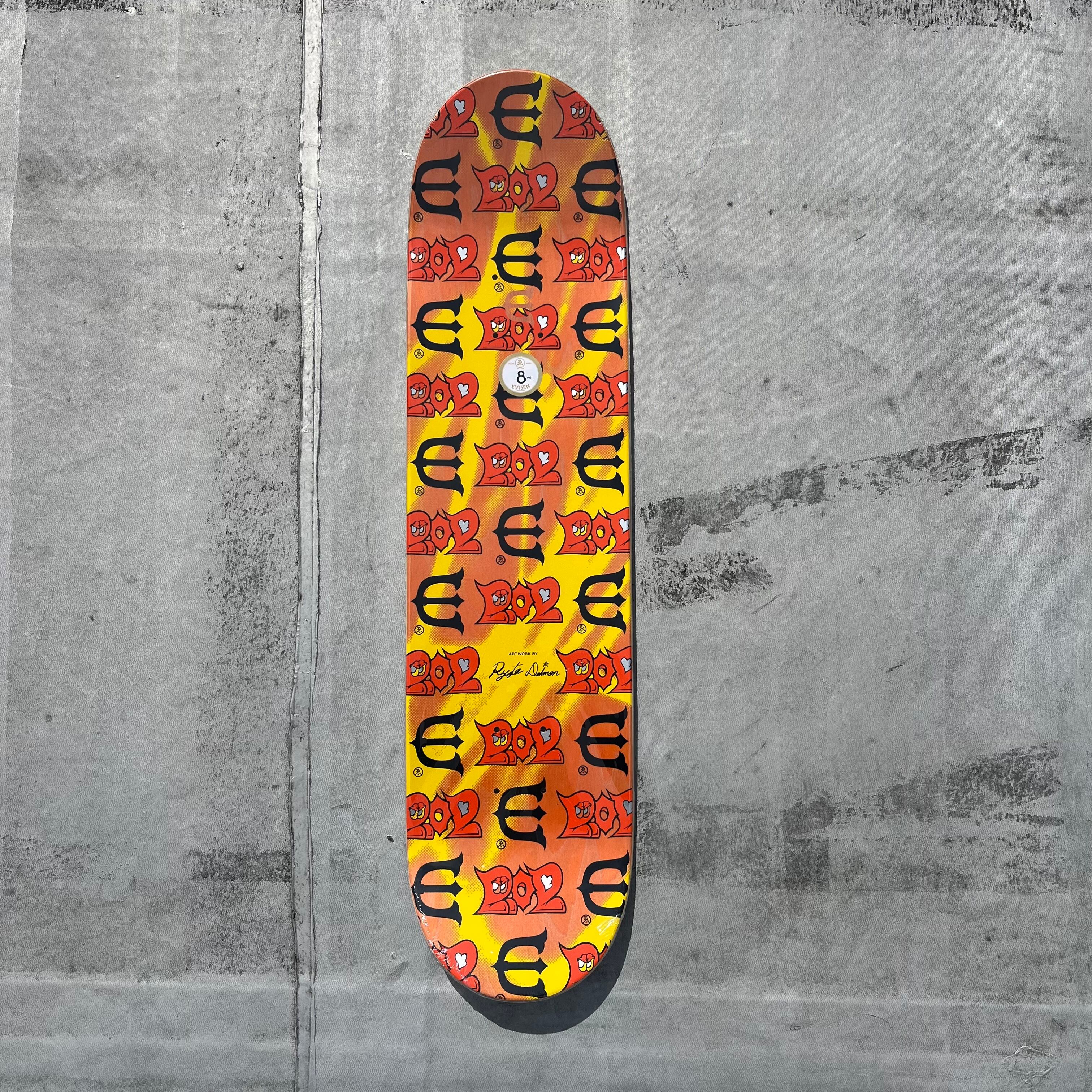 EVISEN SHOR WEST スケートボードデッキ 10.34インチ EVISEN SHOR WEST STICKY FACE DECK (10.34 x 30.54inch) デッキ