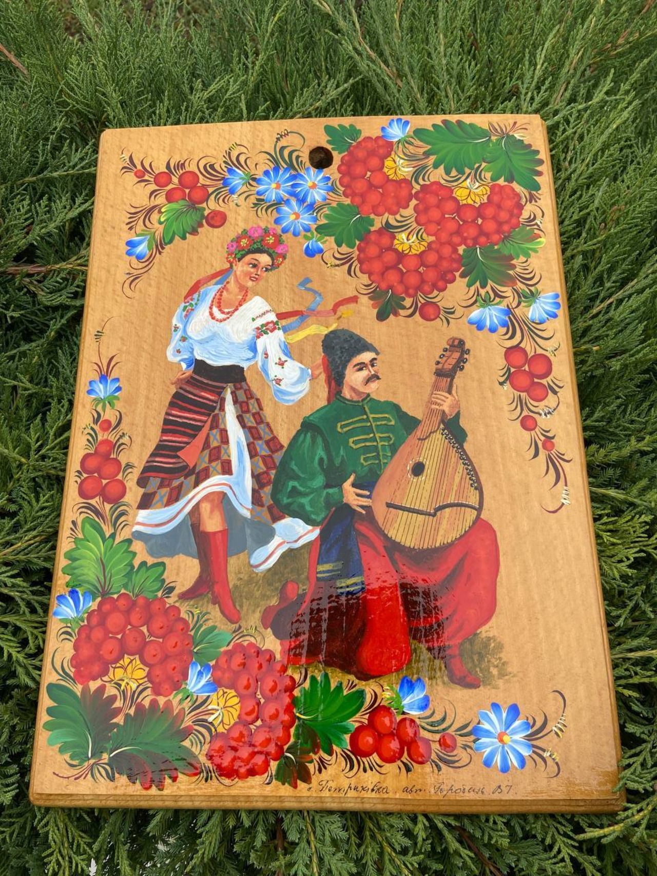 ペトリキウカのボード 25x35cm 巨匠ホロベッツ作 - 3