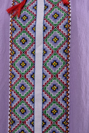 ウクライナ刺繍ヴィシヴァンカ　手刺繍　麻　レディース・フリーサイズ