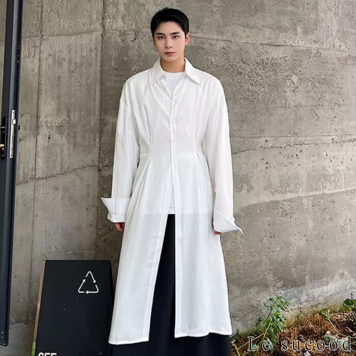 お支払い確認後20日以内発送】Le sucood ベルト付き シャツコート