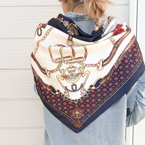 ヨーロピアンサテンスカーフ