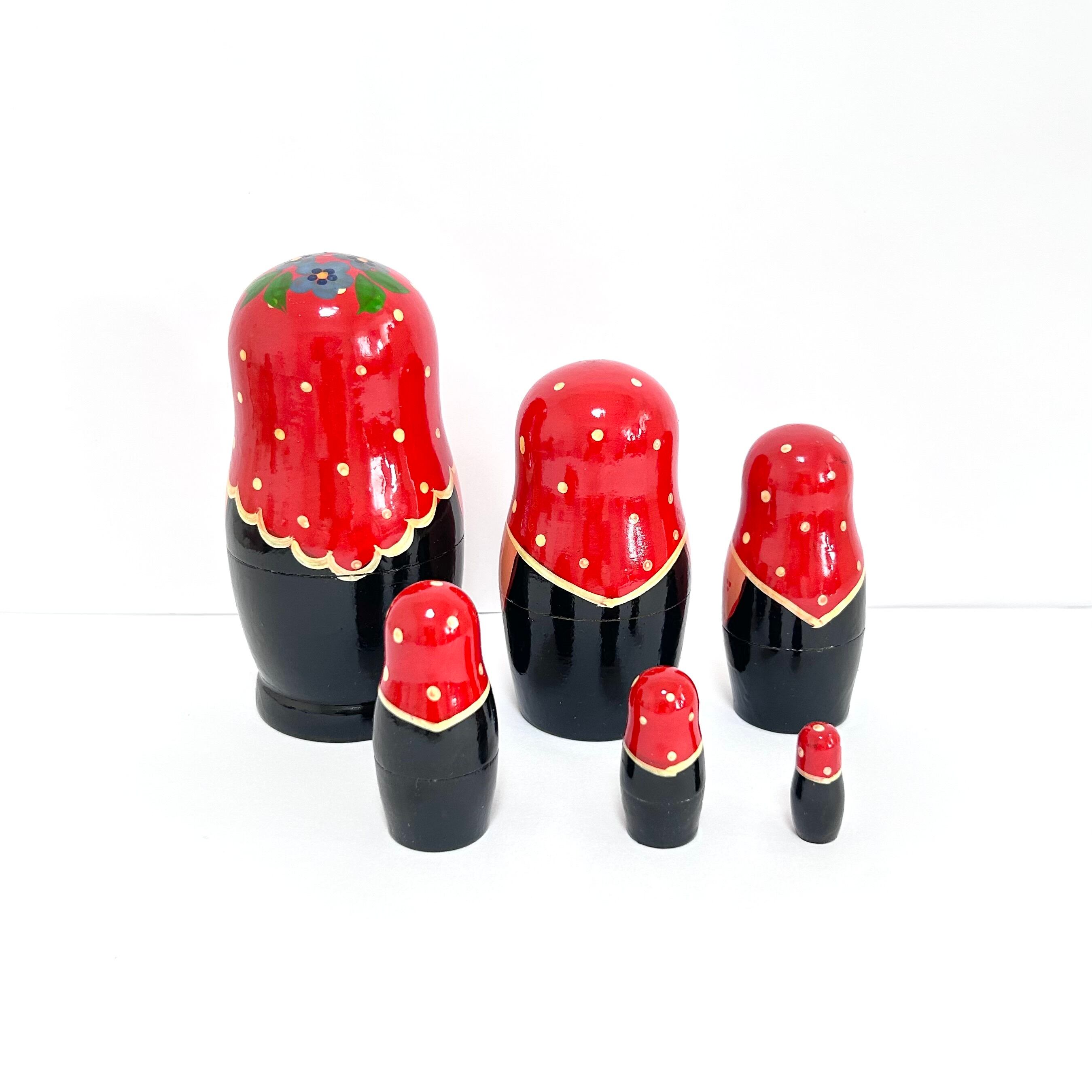 フルーツ マトリョーシカ 13cm 6ピース ロシア製 セミョーノフ
