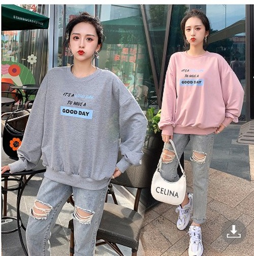 【大きいサイズXL-4XL】【秋冬新作】ファッショントップス♪グレー/ピンク2色展開◆#scoosv-223587