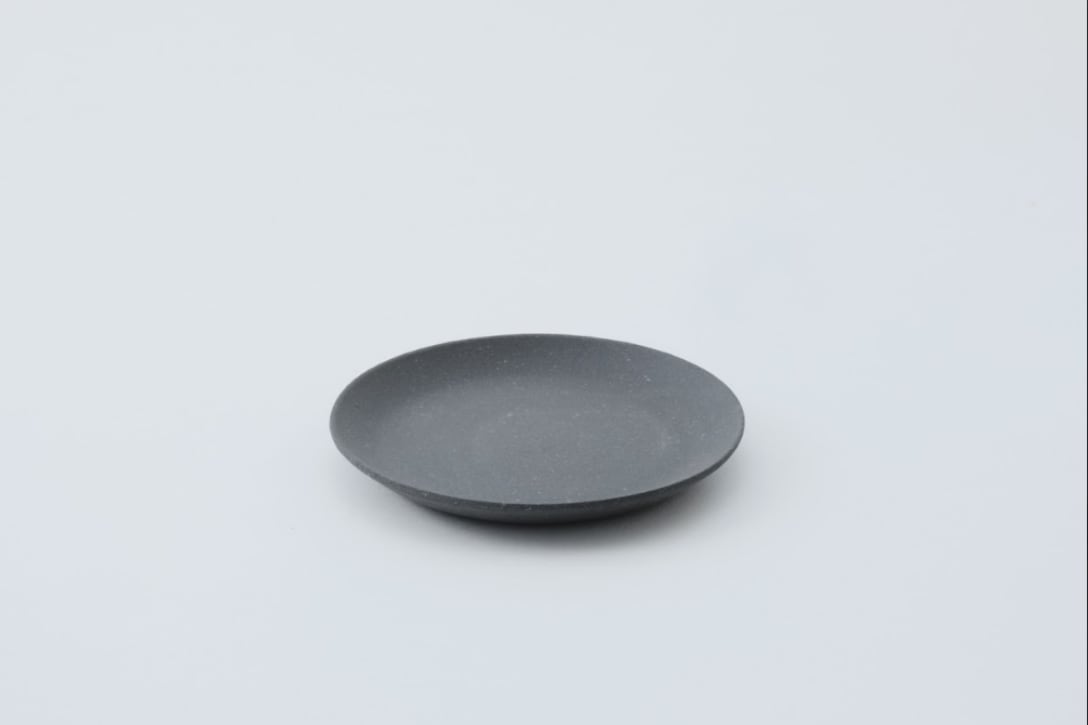 #再生備前シリーズ ミニプレート グレイカラー