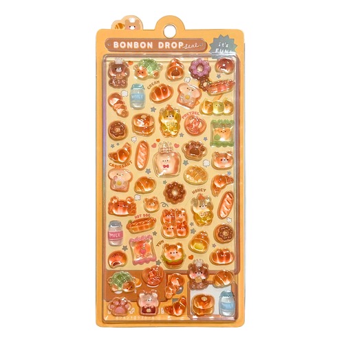 オリジナルボンボンドロップシール　ほかほかボンボン
