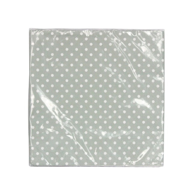セージグリーンドット柄 ペーパーナプキン