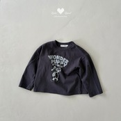 韓国子供服 / LALALAND / 26Autumn / セルフィー パピー Tシャツ / 秋服 / キッズ *XS~XL*