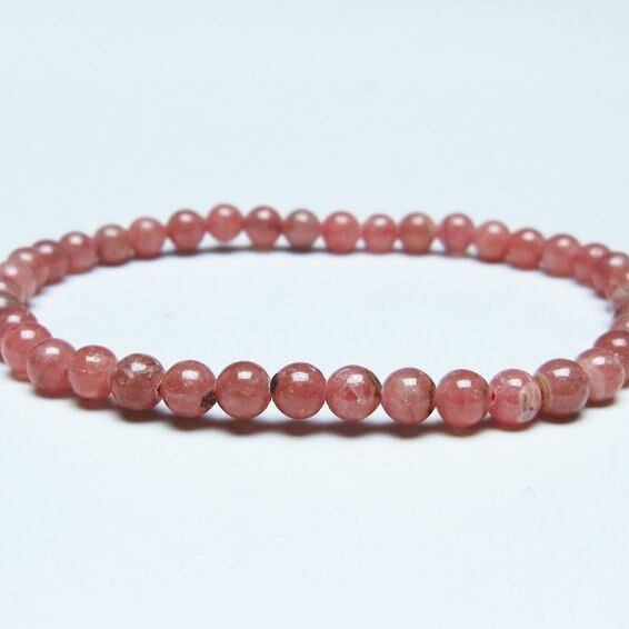 インカローズ ブレスレット 5mm ロードクロサイト ブレス 一点物 メール便可 [M便 1/10] 111-46585