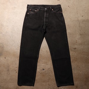 美品 36×30 Levi’s 501 USA 95年 サルファーブラック デニムパンツ リーバイス