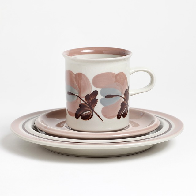 ARABIA アラビア Koralli コラーリ コーヒーカップ＆ソーサー、プレート 3点セット - 2 北欧ヴィンテージ