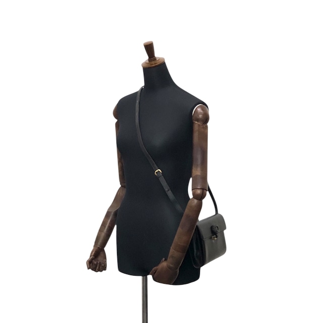 GUCCI グッチ ショルダーバッグ ブラック GGロゴ レザー 2WAY vintage ヴィンテージ オールド ugbam2