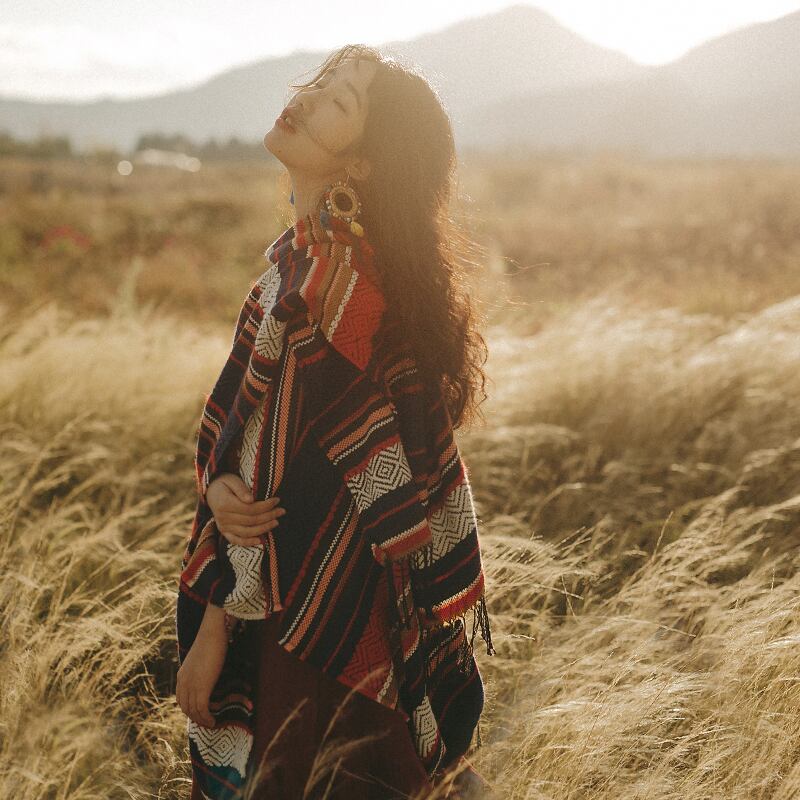 2019新しい秋と冬の旅行poマントは暖かくて厚いヒョナスタイルのショールを保つために ドリームホーストラベル婦人服64746344144