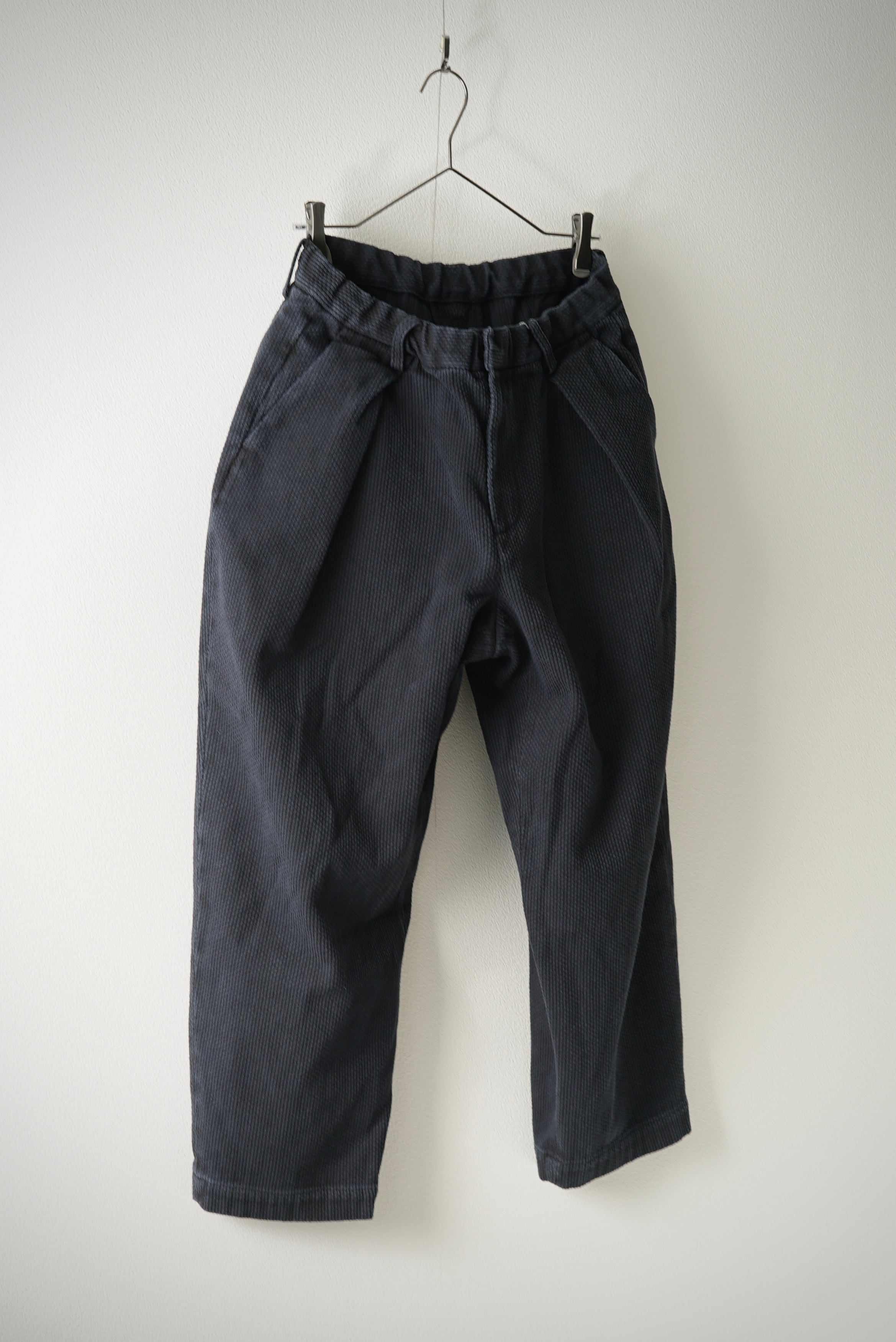 COLINA Sashiko Side Seamless Slacks サイズM Sashiko / Side Seamless Slacks (墨+INDIGO) | C O L I N A