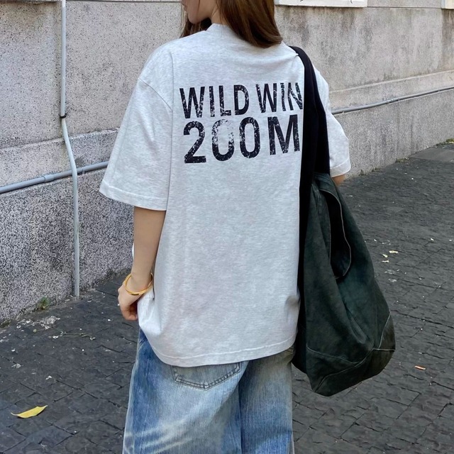 カウボーイモチーフヴィンテージライクTシャツ 2col   R02112
