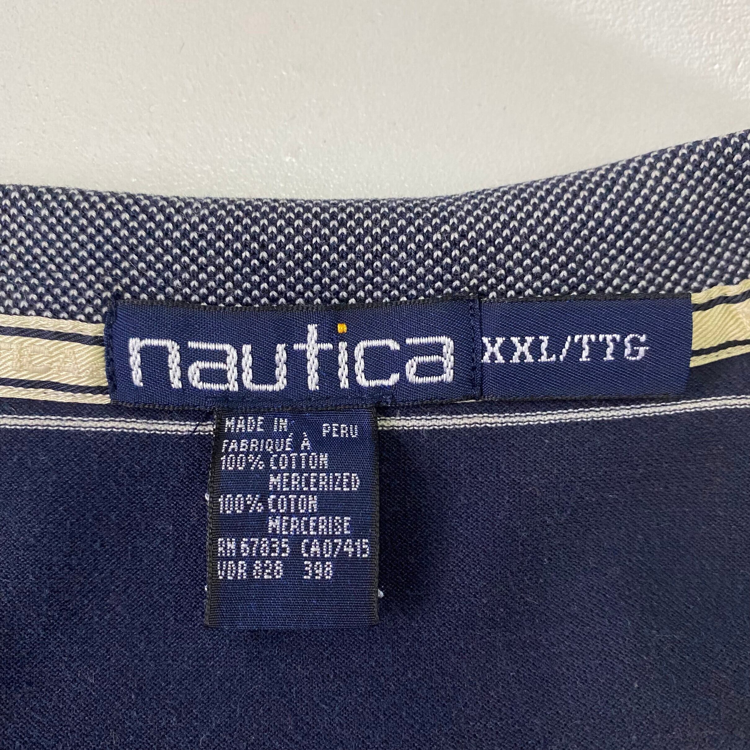USA製 90s ビンテージ NAUTICA ボーダー Tシャツ 大きいサイズ