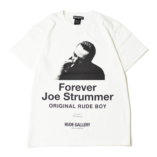 【RUDE GALLERY】 ルードギャラリー JOE STRUMMER TEE (WHITE) (Photography by sho KIKUCHI) メンズ Tシャツ