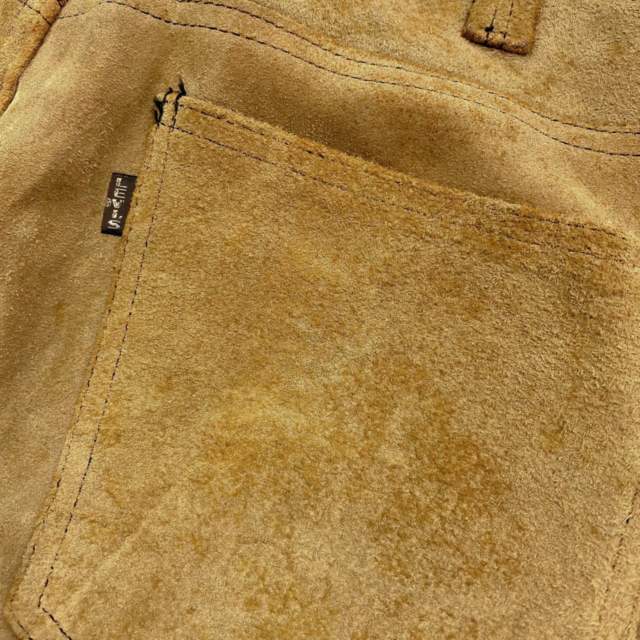 60〜70's LEVI'S BigE Suede Pants / リーバイス ビッグe スエードパンツ ブーツカット ヴィンテージ USA 古着