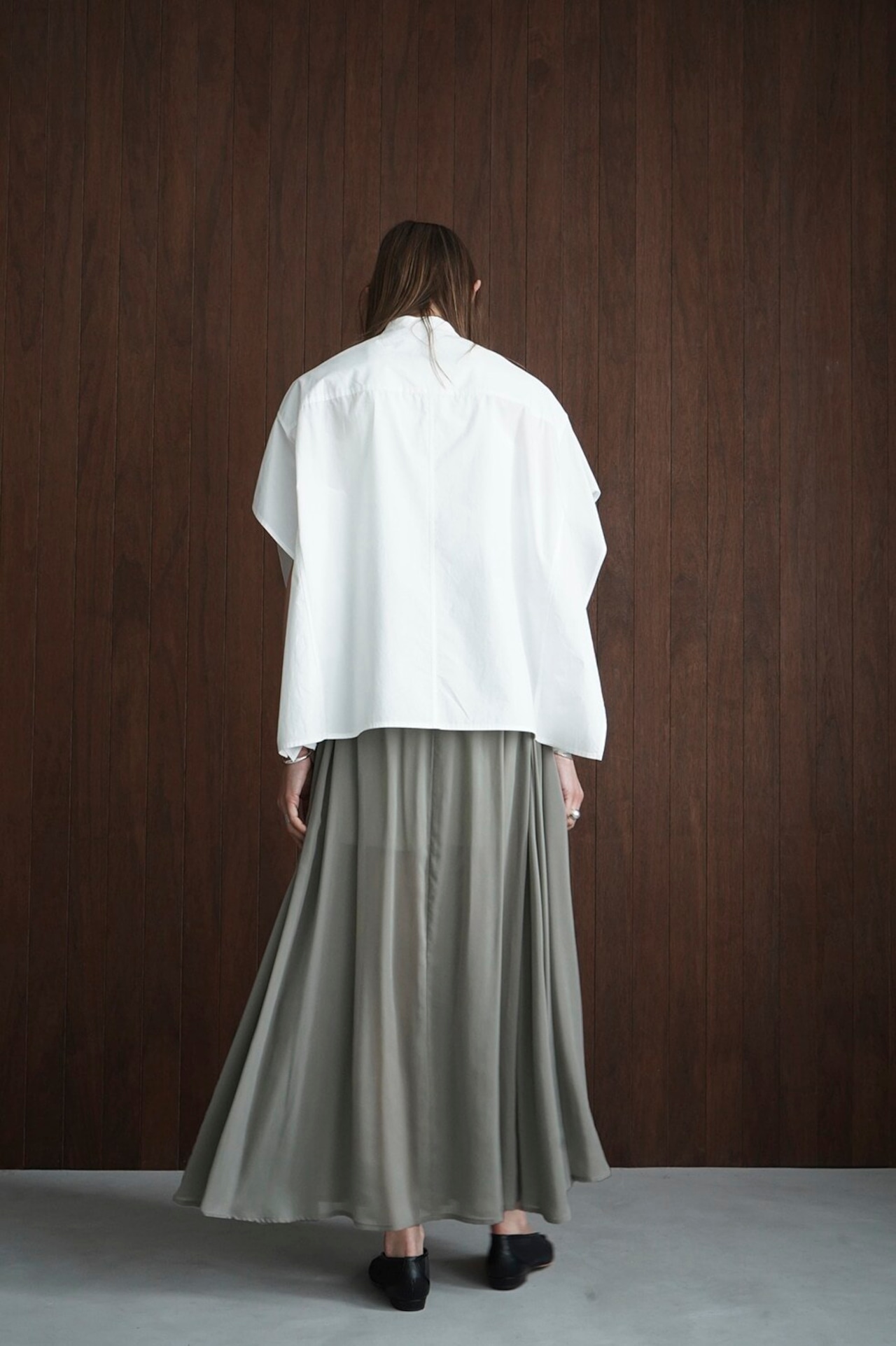 CLANE クラネ　SHEER SLIT SKIRT 3カラー