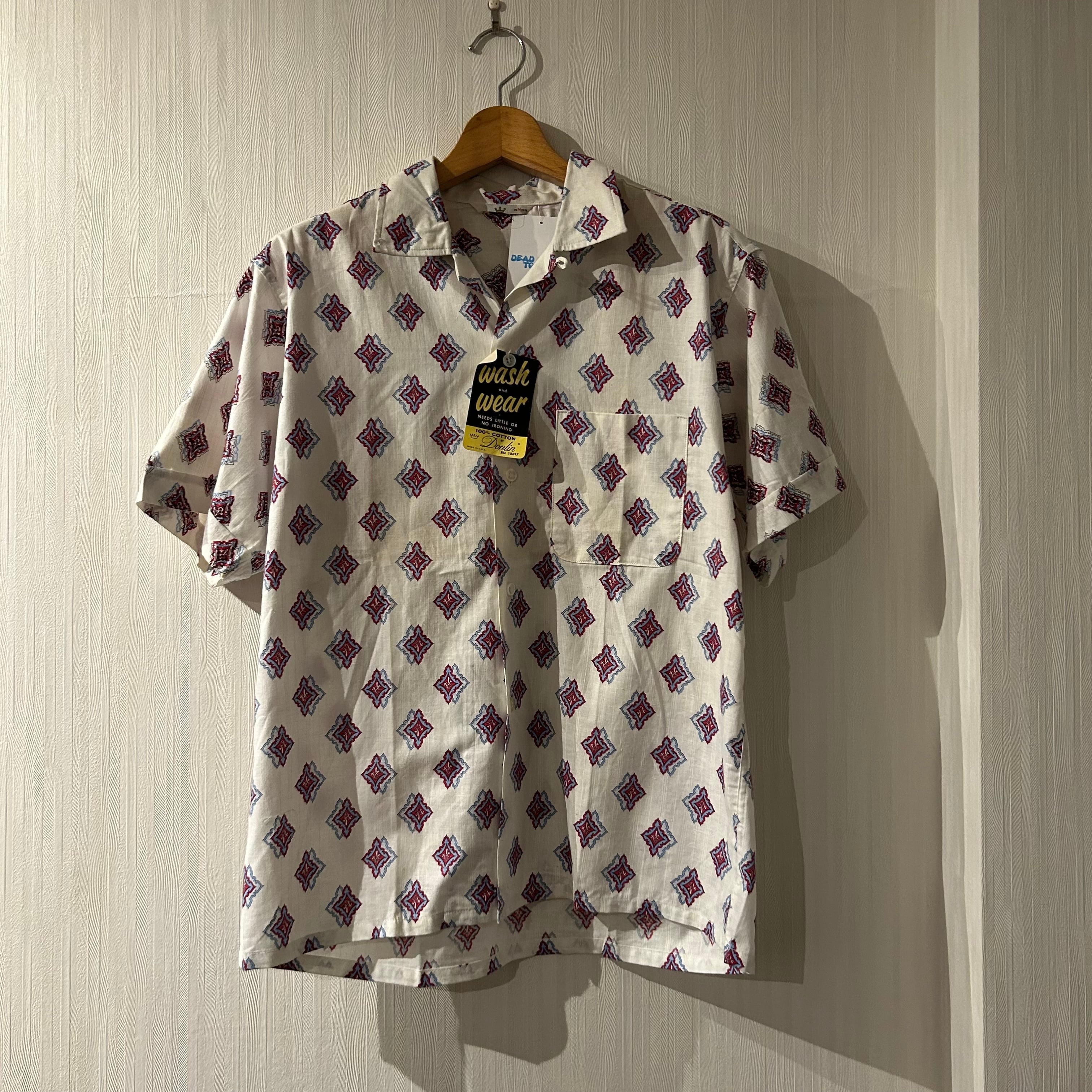 "DEAD STOCK" Special‼︎ 1960s〜 Donlin cotton open collar shirt