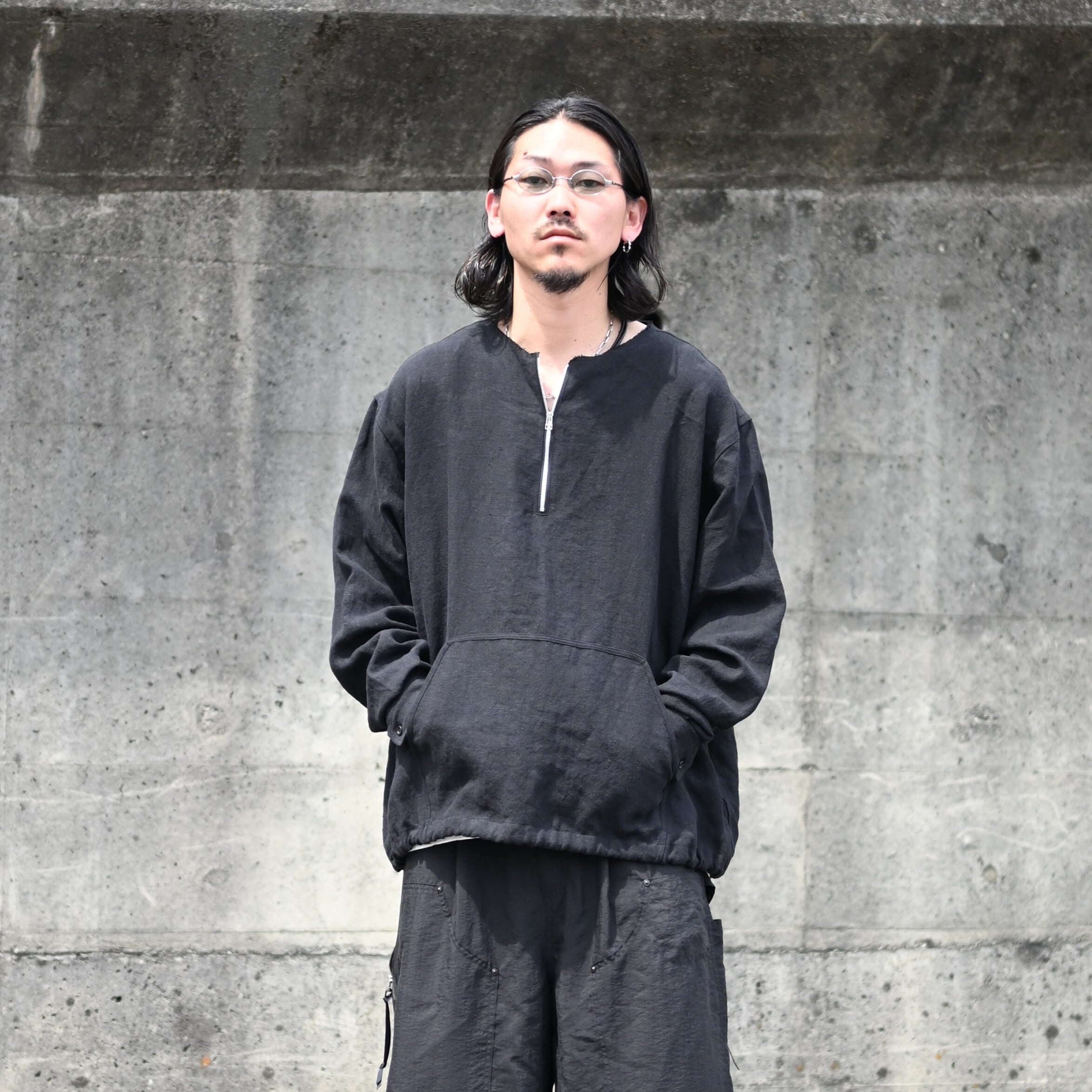 UNTRACE / 256(ハーフジッププルオーバーシャツ) | GANKO