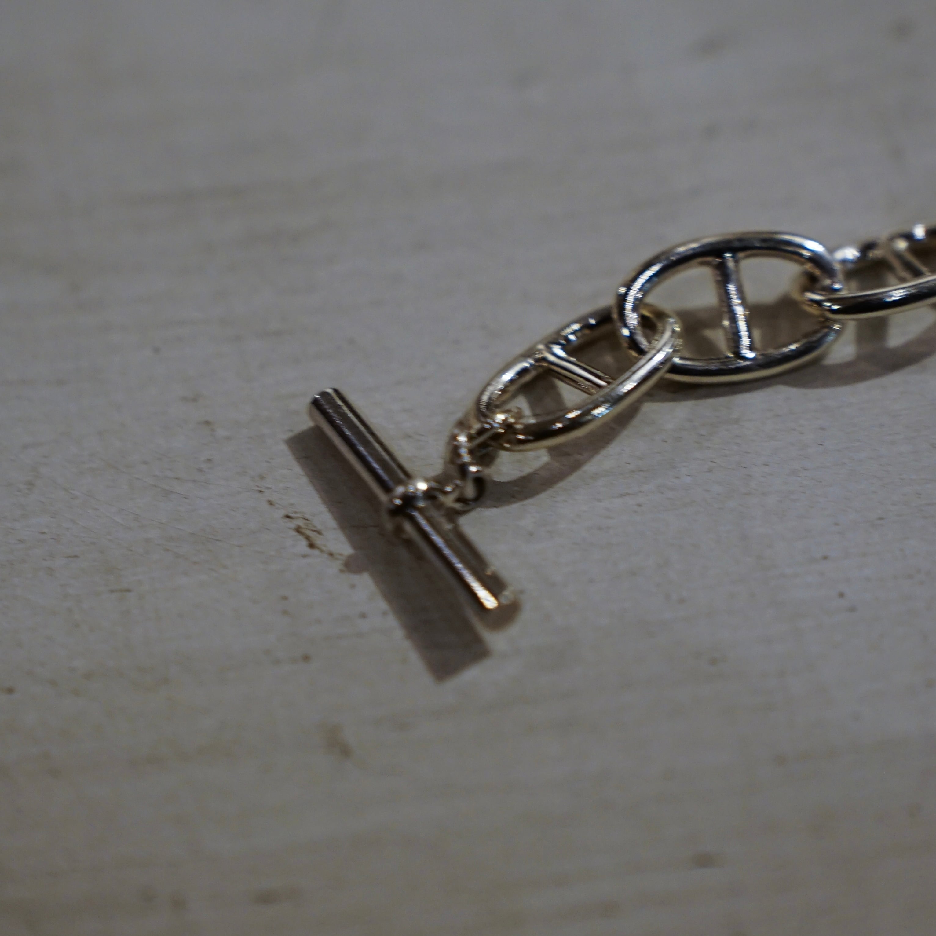 Vintage] 60〜70's UK Jewelry Silver Anchor Chain Bracelet | regnbage