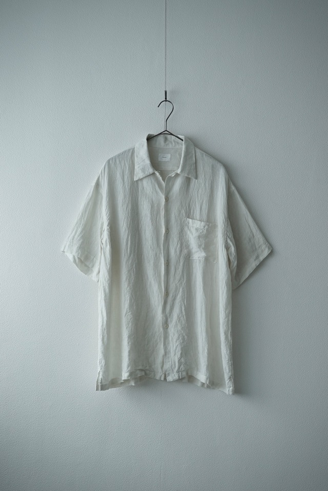 <SAMPLE> Sunny Dry Linen  / S/S Shirts（DUSTY WHITE）