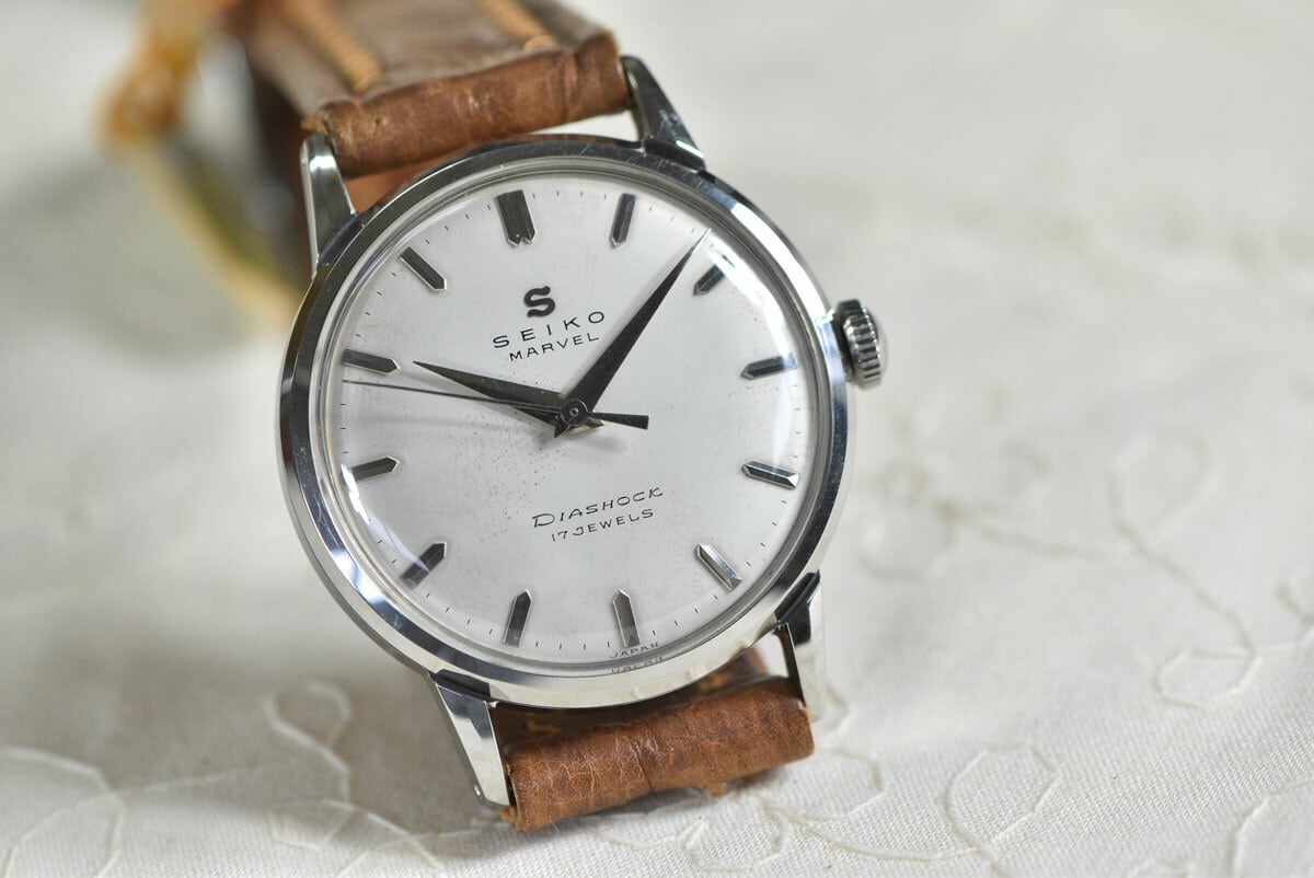 メンズ】セイコー マーベル 17石 Sマーク 稀少なダストプルーフの新品