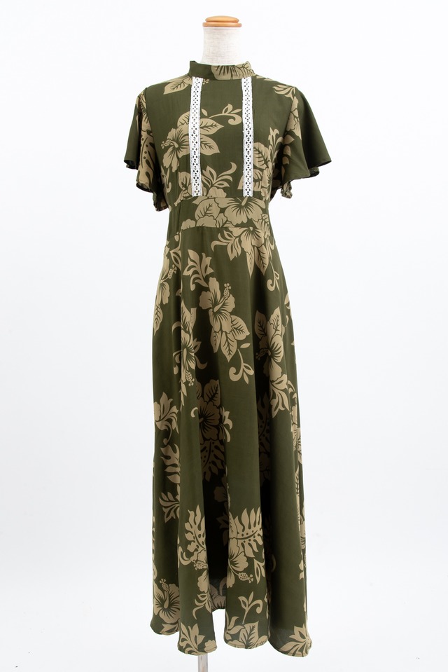 タヒチアンドレス Manihinihi(オリーブ)