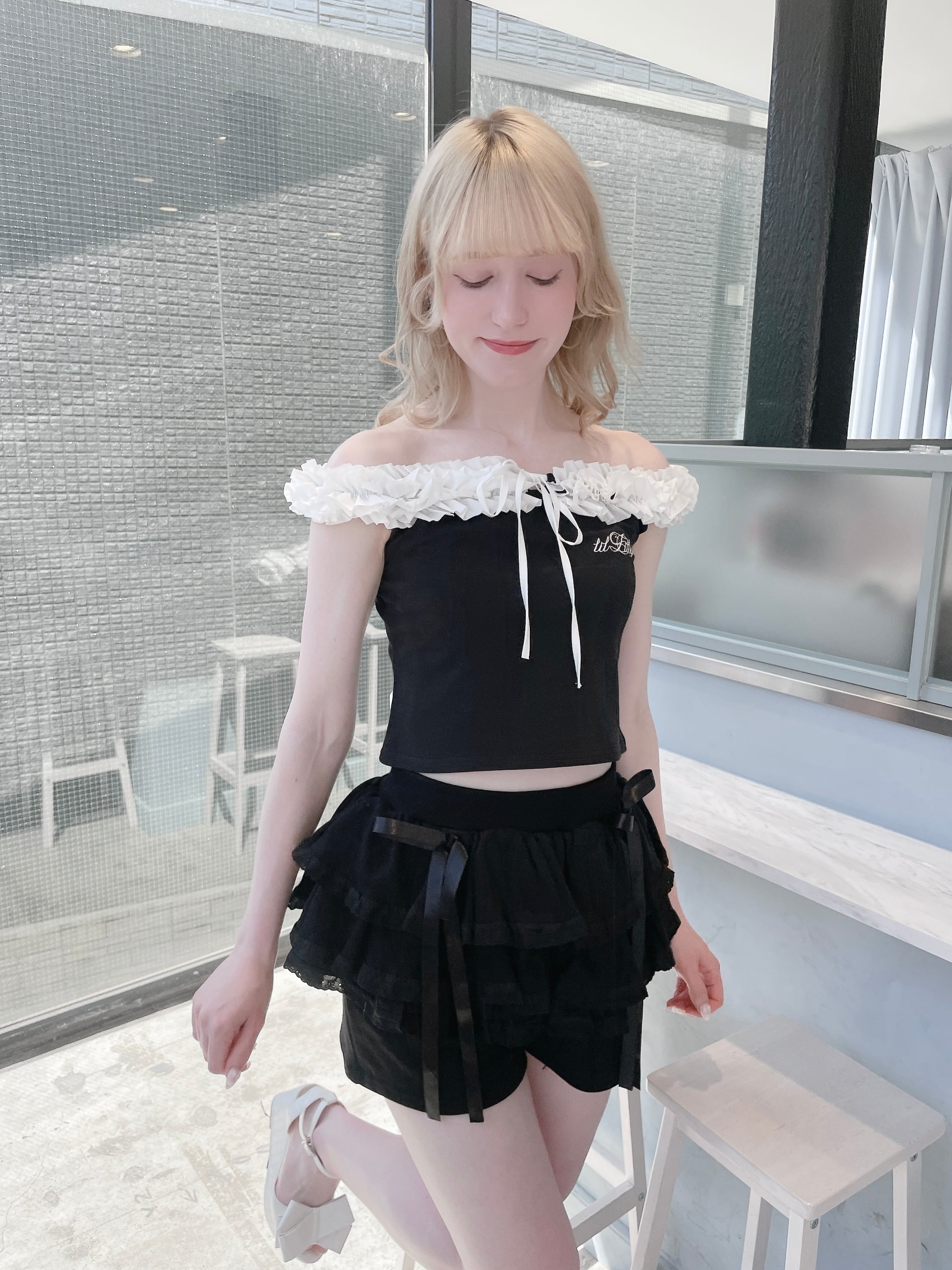 S/S ペプラムスウェットレースショートパンツ | lilLilly official