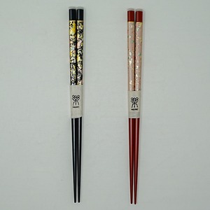 京友禅箸袋と西陣金襴用箔お箸セット　（丸染工㈱）