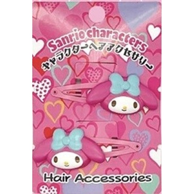 サンリオキャラクターズヘアアクセヘアピン2個セットマイメロD(5304367)