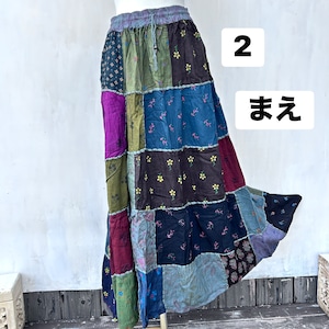 パッチワークふんわりスカート