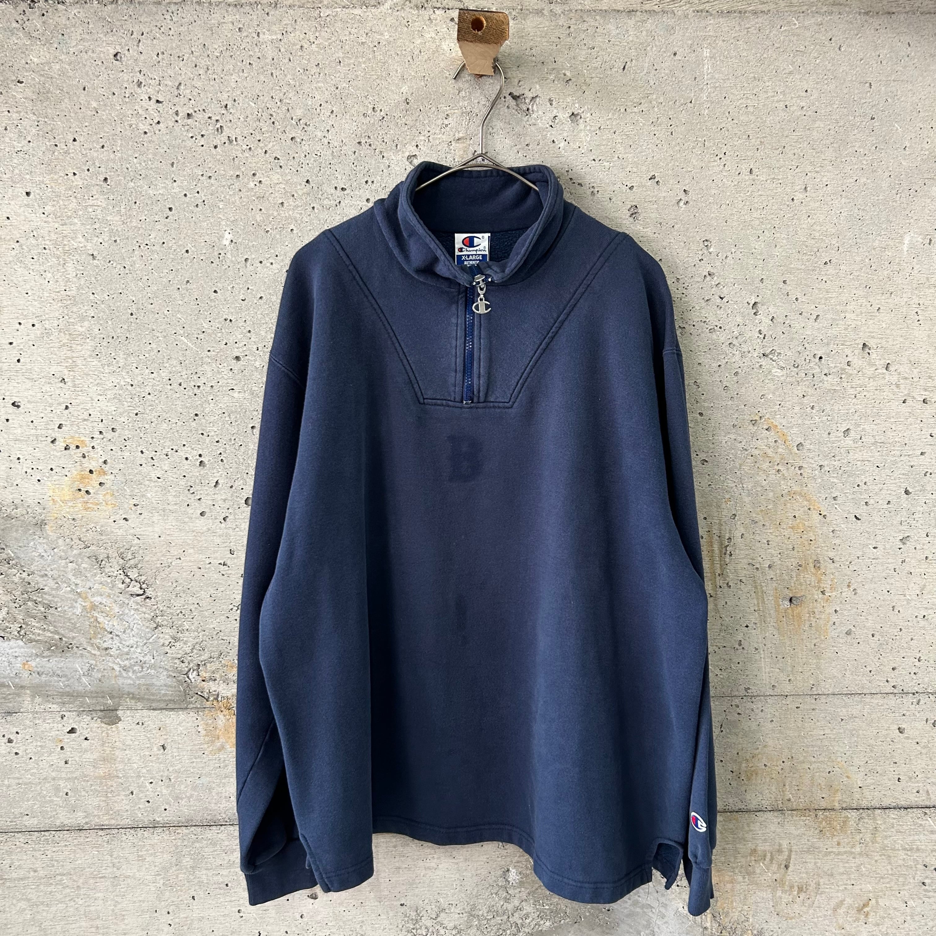 Navy half zip sweatshirt